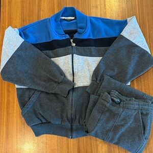 EUC Vintage Dior Monsieur Blue and Gray Jumpsuit women’s sz M